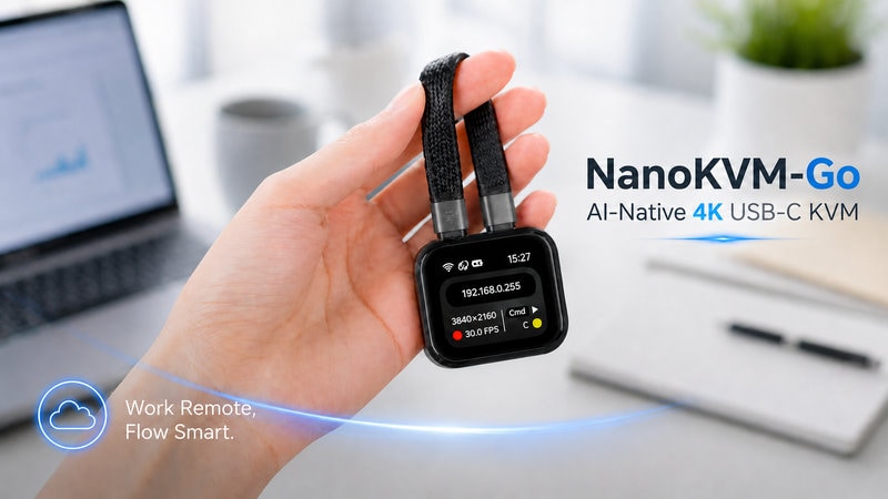 NanoKVM-Go: World's First AI-Native 4K USB-C KVM Remote Control