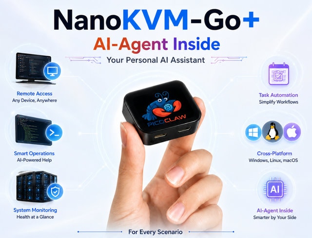 NanoKVM-Go: World's First AI-Native 4K USB-C KVM Remote Control
