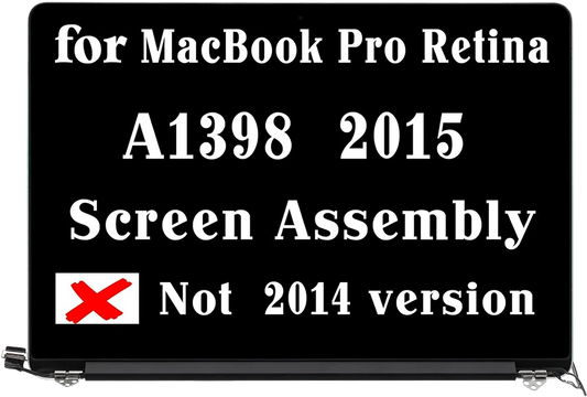 Nova tela para substituição de conjunto de display LCD A1398 2015