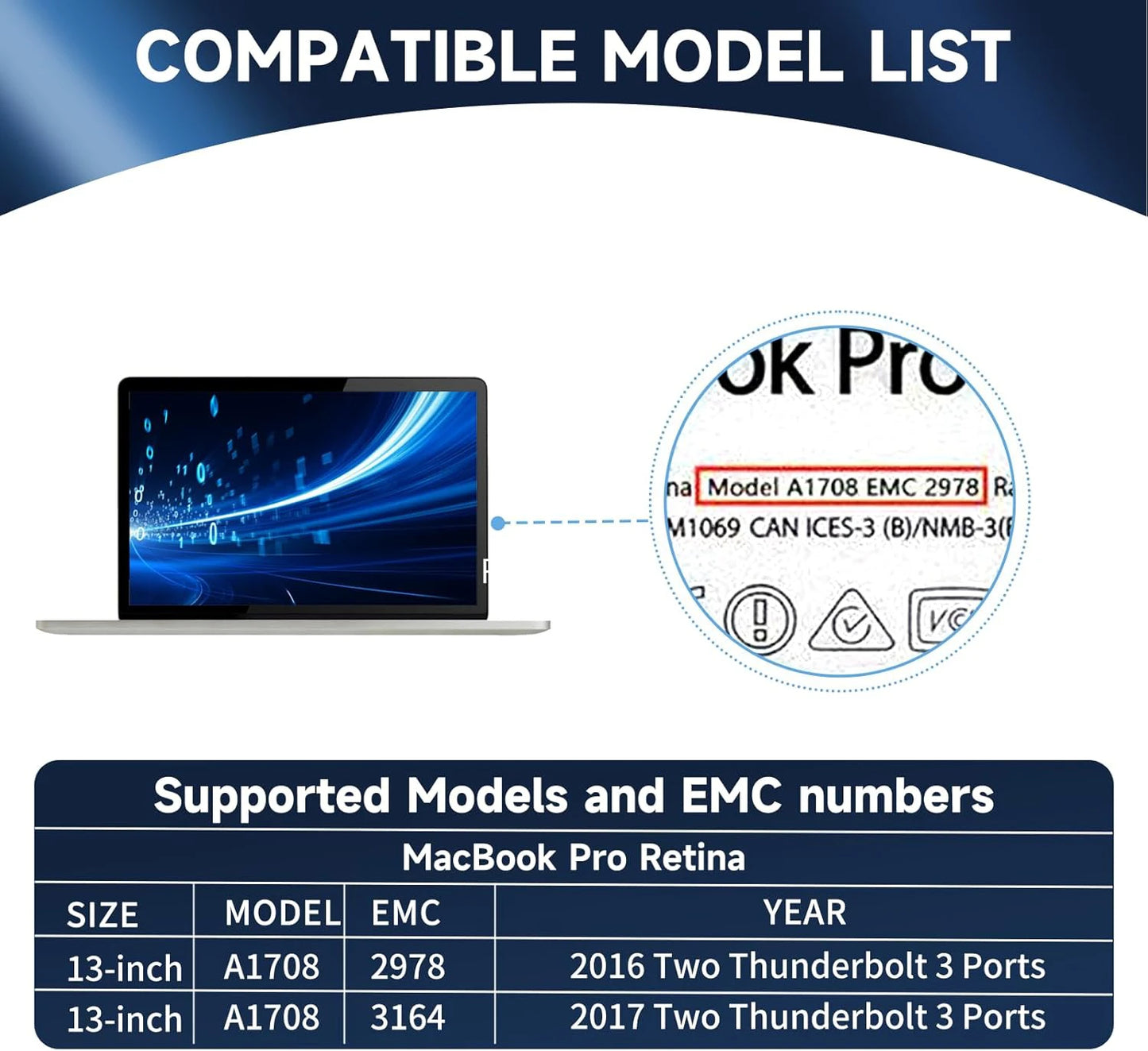 SSD 2TB SSD for MacBook Pro A1708 (2016-2017) NVMe PCIe Gen3x4