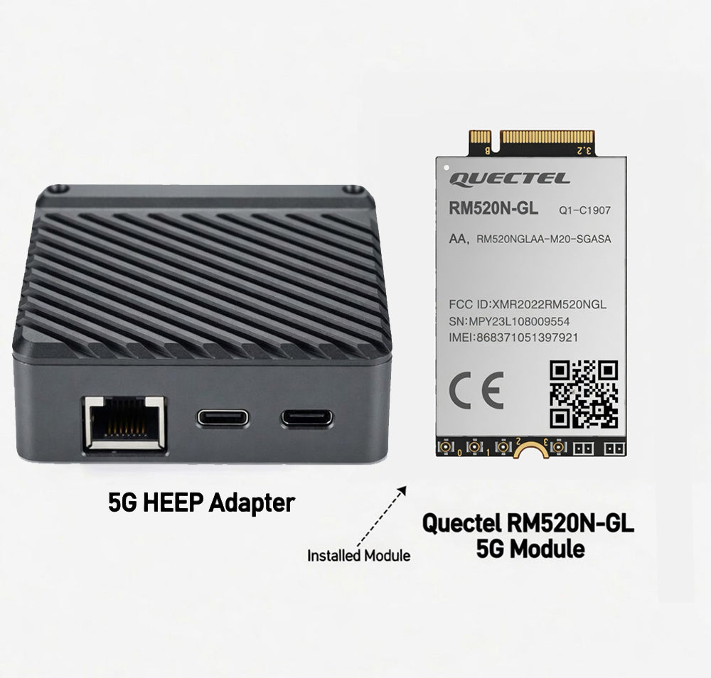 2026 New 5G Module 2.4G WIFI RJ45 Ethernet Port Adapter Debugger M2 to Type-C USB 3.0 Adapter Board with RTL8125 Chip 2.5Gbps