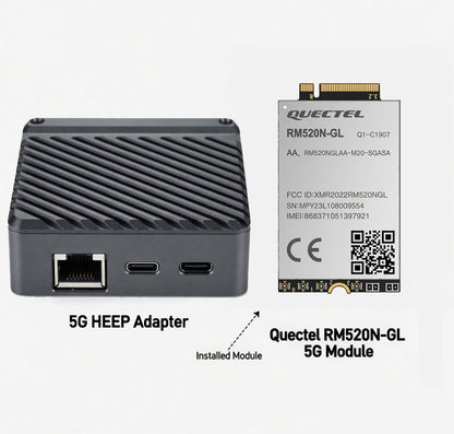 2026 New 5G Module 2.4G WIFI RJ45 Ethernet Port Adapter Debugger M2 to Type-C USB 3.0 Adapter Board with RTL8125 Chip 2.5Gbps