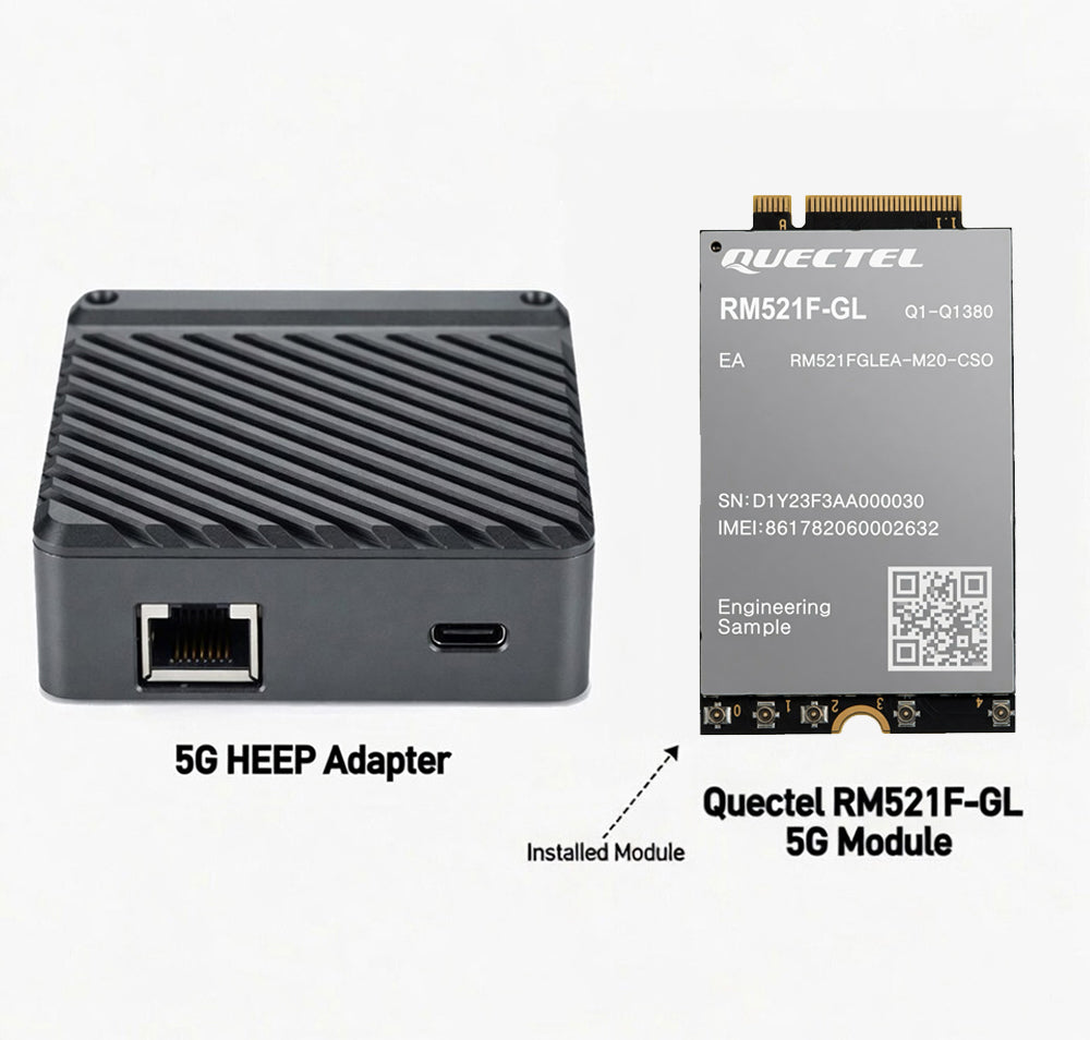 2026 New 5G Module 2.4G WIFI RJ45 Ethernet Port Adapter Debugger M2 to Type-C USB 3.0 Adapter Board with RTL8125 Chip 2.5Gbps
