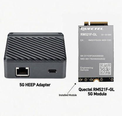 2026 New 5G Module 2.4G WIFI RJ45 Ethernet Port Adapter Debugger M2 to Type-C USB 3.0 Adapter Board with RTL8125 Chip 2.5Gbps