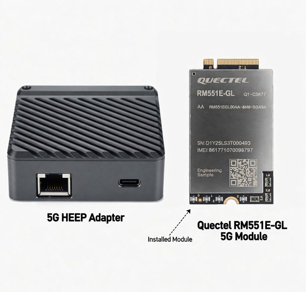 2026 New 5G Module 2.4G WIFI RJ45 Ethernet Port Adapter Debugger M2 to Type-C USB 3.0 Adapter Board with RTL8125 Chip 2.5Gbps