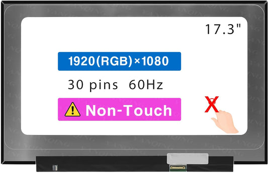 Screen Replacement for 17.3" ASUS Vivobook X712 Series LCD Display Panel 30 pin